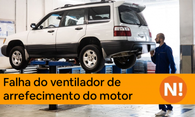 Falha do ventilador de arrefecimento do motor